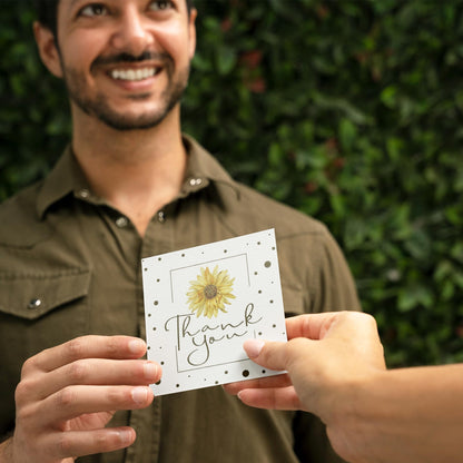 Giftinghouse 24/48 Thank You Cards Multipack with Envelopes - 6 Flower Designs Envelopes - Greeting cards for teachers, small business, wedding, kids Fully recyclable and Eco-friendly.