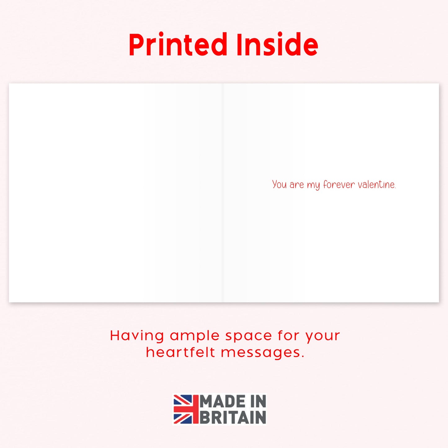 Happy Valentines Day Card – You're My Penguin – Eco-Friendly 15x15 cm – Valentines Card for him, Valentines Card Wife, her, Husband, or Fiancé – Premium 350 GSM – Made in the UK