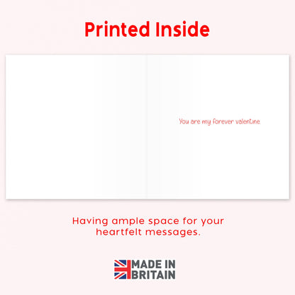 Happy Valentines Day Card – You're My Penguin – Eco-Friendly 15x15 cm – Valentines Card for him, Valentines Card Wife, her, Husband, or Fiancé – Premium 350 GSM – Made in the UK